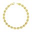 Pulsera de Oro Amarillo 18K - Diseño Calabrote Hueco, 5mm de Ancho 